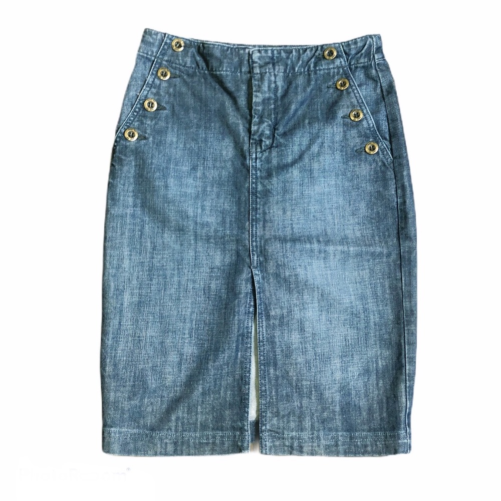 Level 99 Denim Pencil Skirt